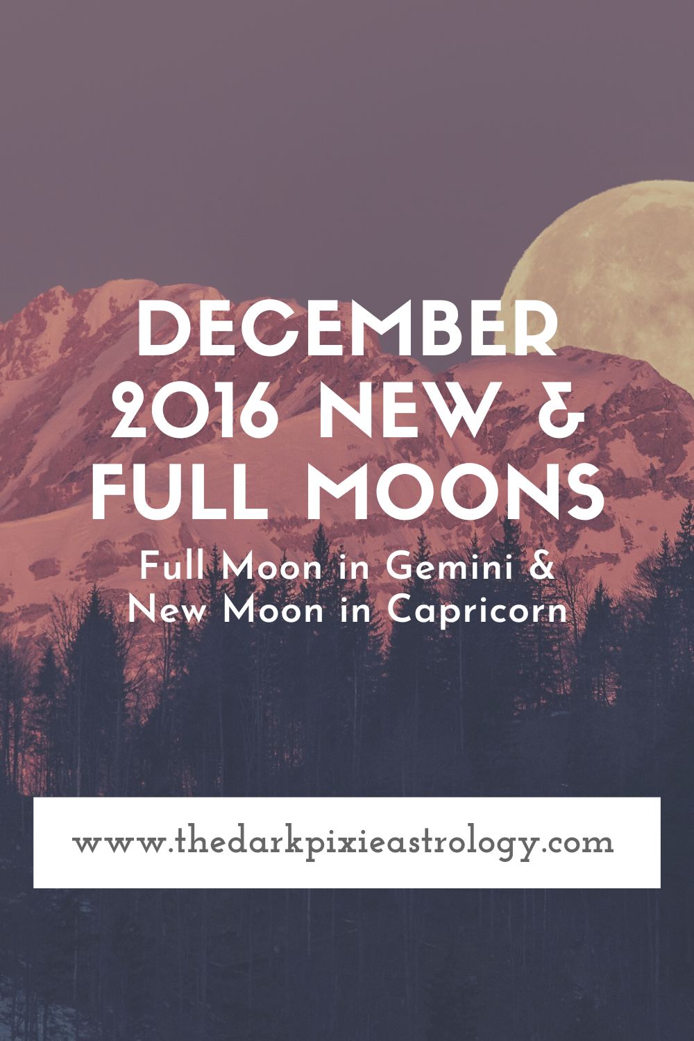 December 2016 New & Full Moons - The Dark Pixie Astrology