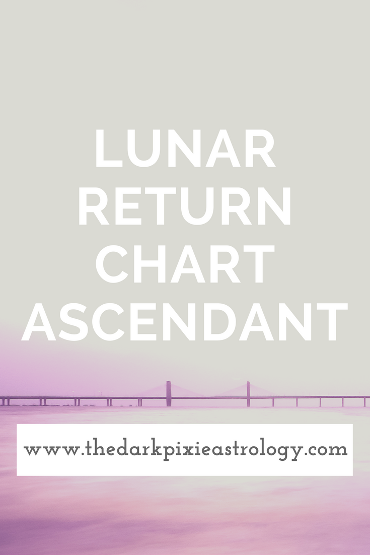 Lunar Return Chart Ascendant - The Dark Pixie Astrology