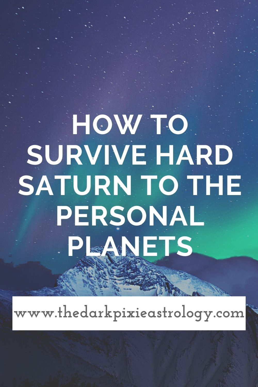 How to Survive Hard Saturn to the Personal Planets - The Dark Pixie Astrology